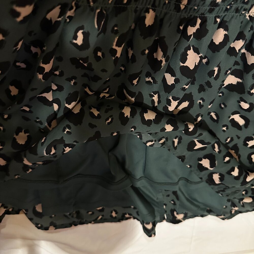 Torrid Camisole Tunic Going Out Top Sleeveless Blouse 2x Green Leopard Print - Picture 9 of 9